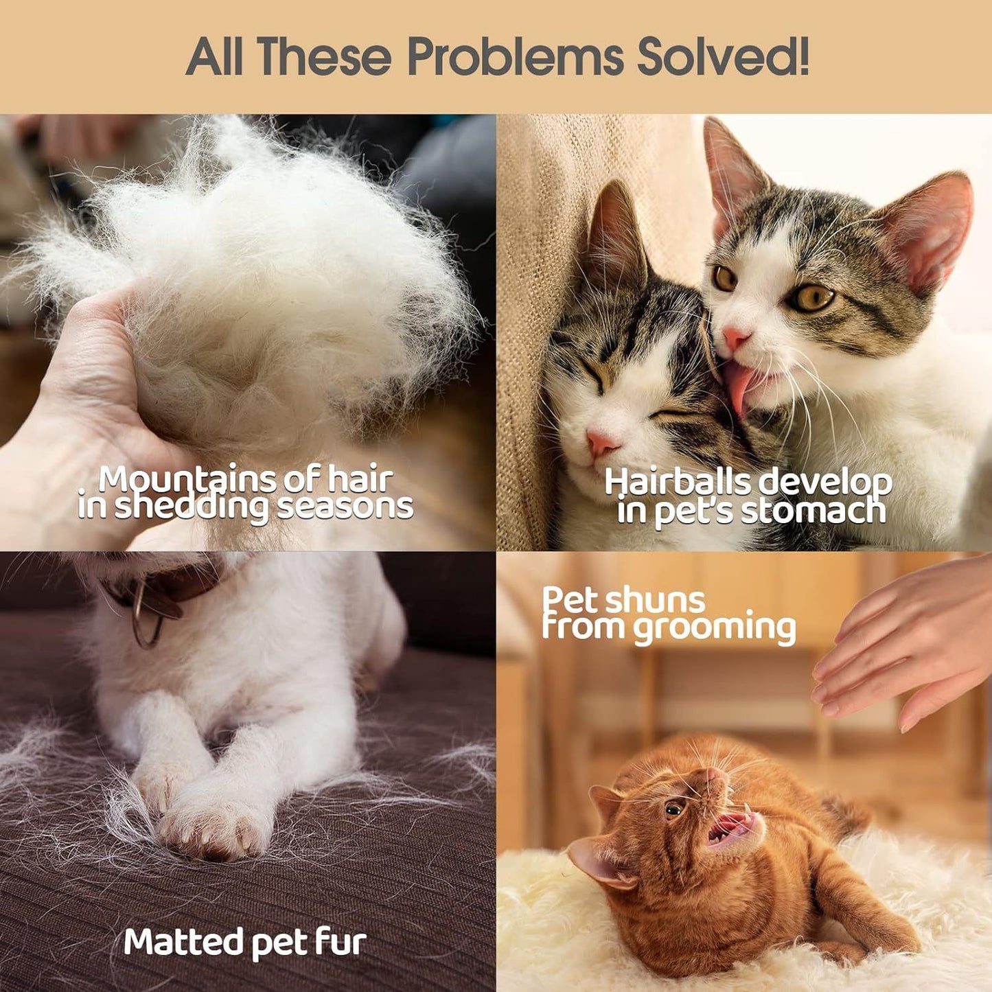 Upgrade Pet Grooming Gloves Cat Brushes For Gentle Shedding Efficient Pets Hair Remover Mittens Dog Washing Gloves For Long And Short Hair Dogs Cats Horse