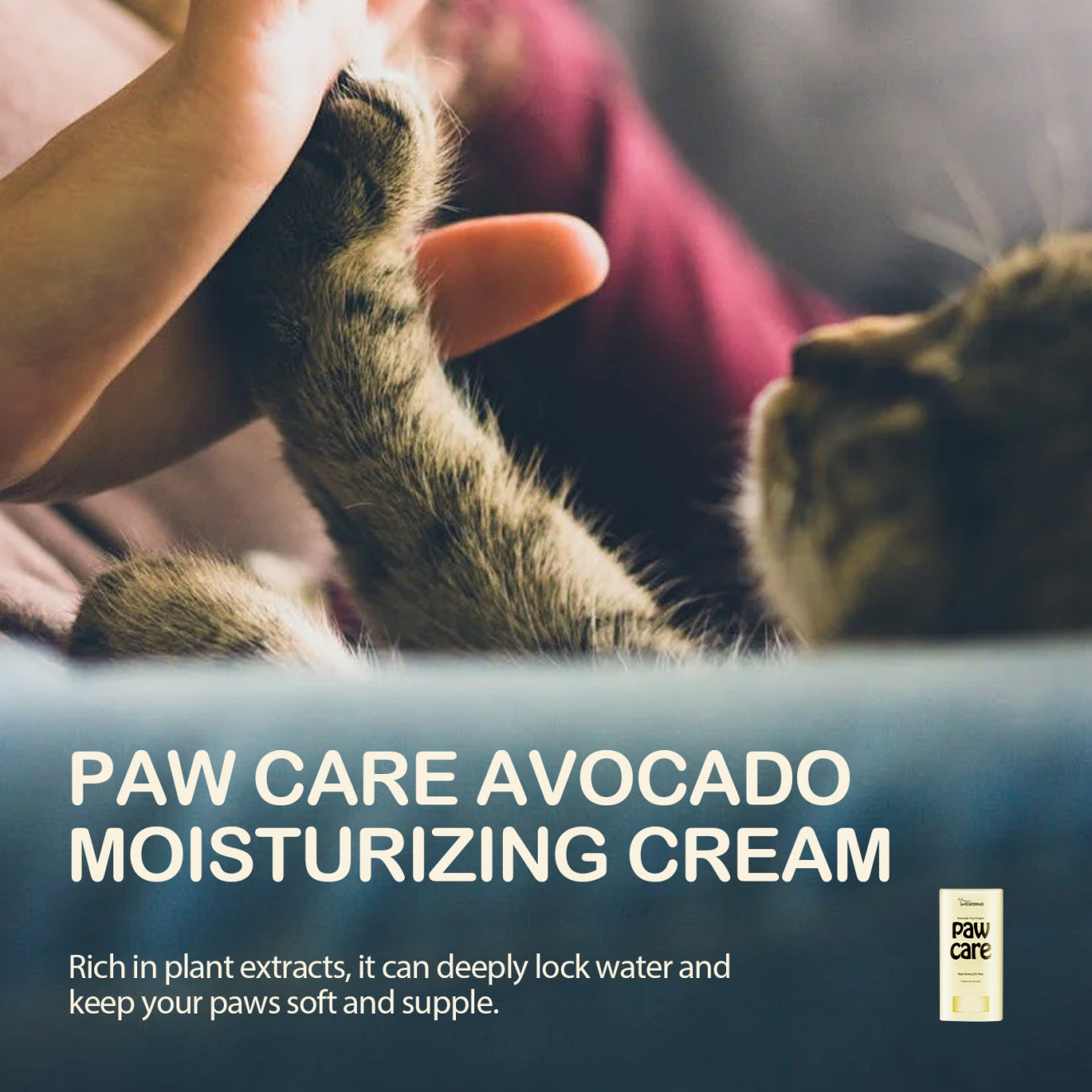 Yegbong Pet Avocado Foot Balm Pet Cat & Dog Foot Cleansing Care, Moisturizing And Crack-proof Care